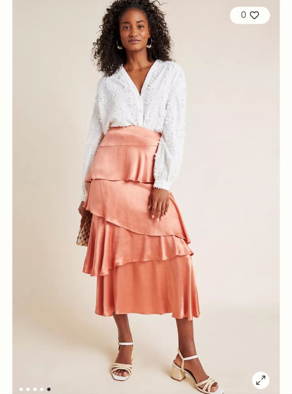 Maeve Cassia Tiered Maxi Skirt